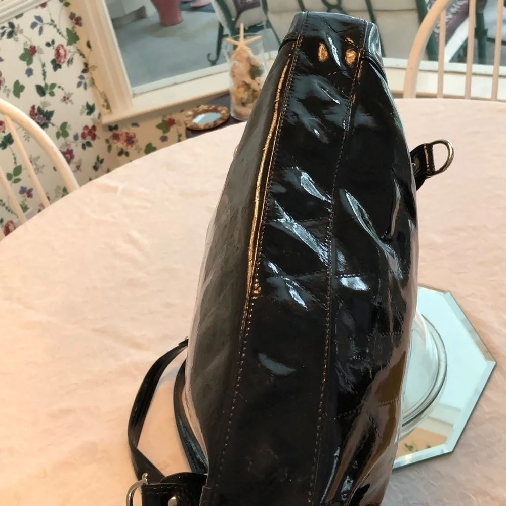 NWT Adrienne Vittadini Black Patent bag
